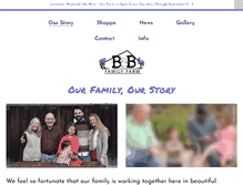 Tablet Screenshot of bbfamilyfarm.com